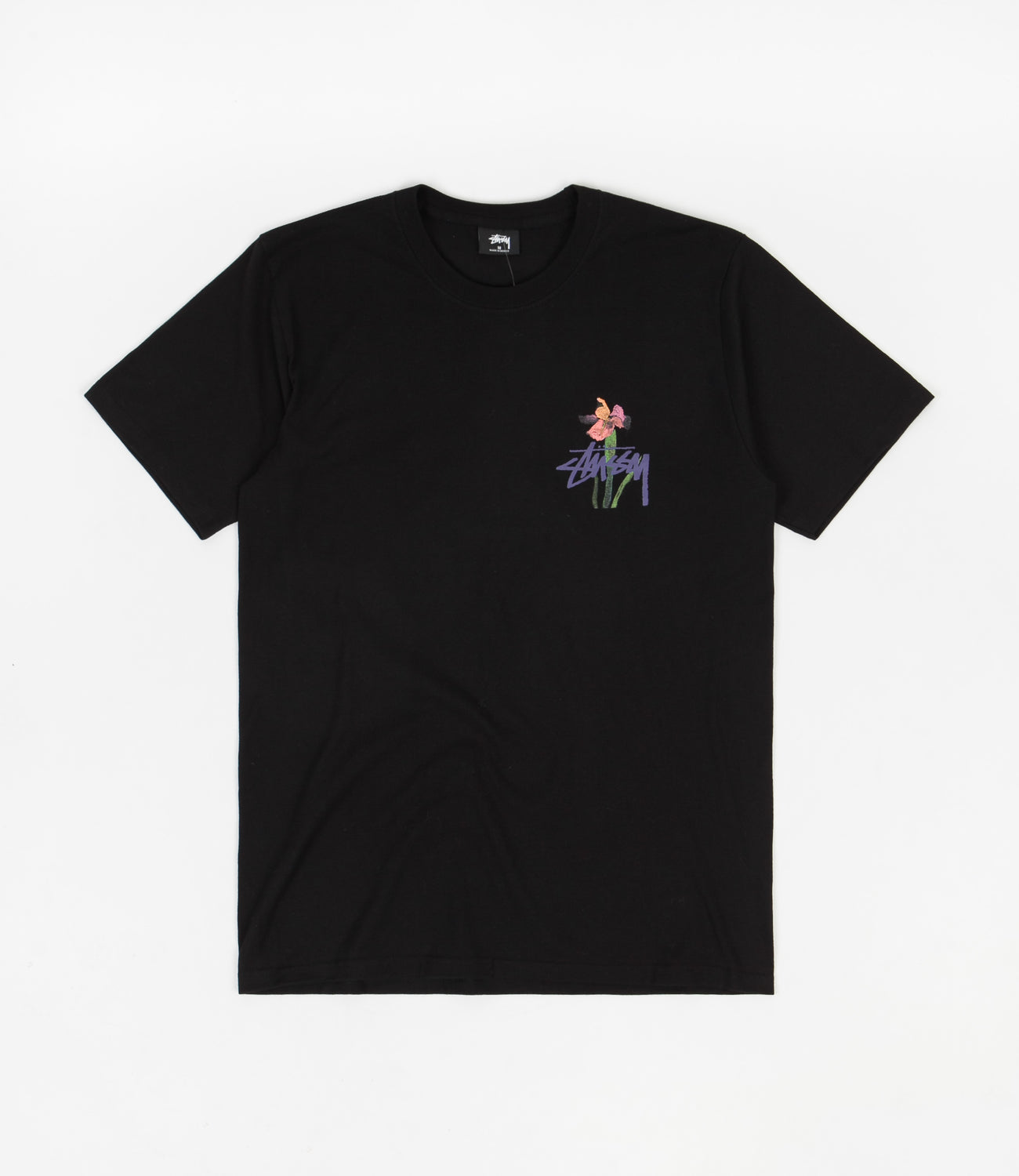 Stussy Water Flowers TShirt Black Flatspot
