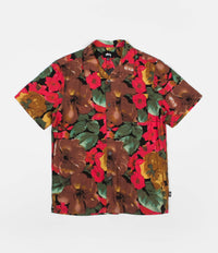 Stussy Watercolor Flower Short Sleeve Shirt - Black | Flatspot