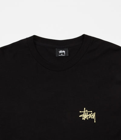 Stussy Wave Dragon Long Sleeve T-Shirt - Black