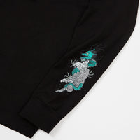 Stussy Wave Dragon Long Sleeve T-Shirt - Black thumbnail