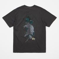 Stussy Wave Dragon Pigment Dyed T-Shirt - Black thumbnail