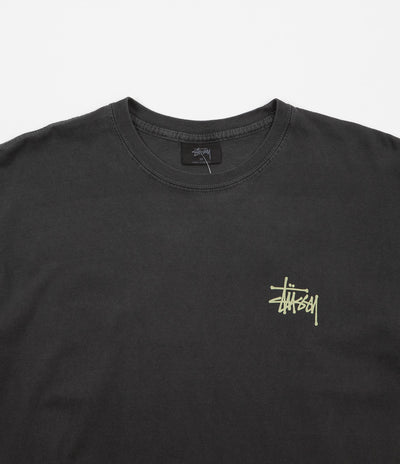 Stussy Wave Dragon Pigment Dyed T-Shirt - Black