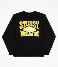 Stussy Worldwide Crewneck Sweatshirt - Black
