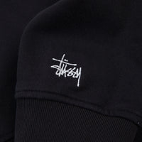 Stussy Woven Tape Mock Neck Sweatshirt - Black thumbnail