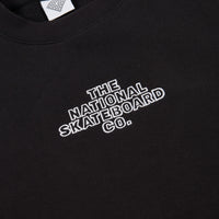 The National Skateboard Co Classic Logo Crewneck Sweatshirt - Black thumbnail