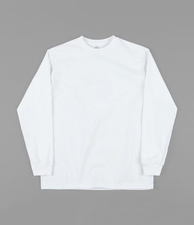 The National Skateboard Co Classic Logo Long Sleeve T-Shirt - White