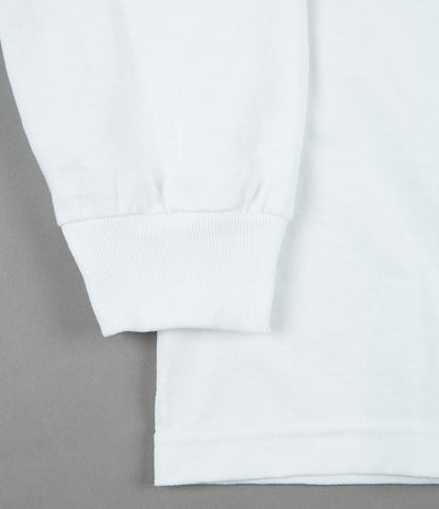 The National Skateboard Co Classic Logo Long Sleeve T-Shirt - White