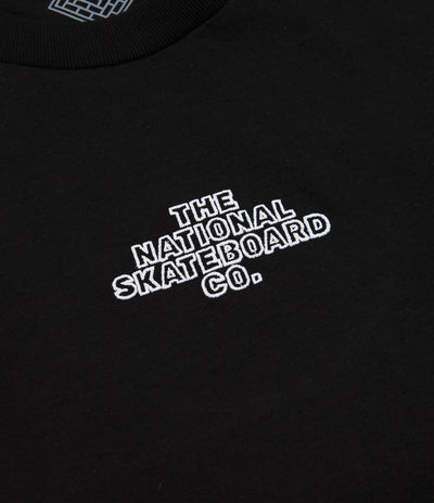 The National Skateboard Co Classic Logo T-Shirt - Black
