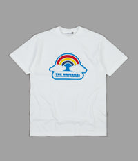 The National Skateboard Co Double Rainbow T-Shirt - White