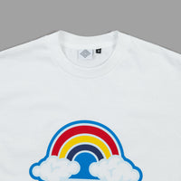 The National Skateboard Co Double Rainbow T-Shirt - White thumbnail