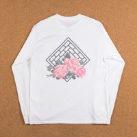 The National Skateboard Co Rose Long Sleeve T-Shirt - White thumbnail