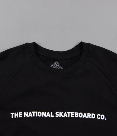 The National Skateboard Co Sea Crewneck Sweatshirt - Black