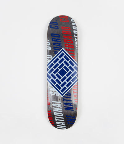 The National Skateboard Co Slant Logo Medium Concave Deck - 8.375"