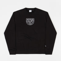 The National Skateboard Co Smile Logo Crewneck Sweatshirt - Black thumbnail