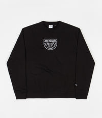 The National Skateboard Co Smile Logo Crewneck Sweatshirt - Black
