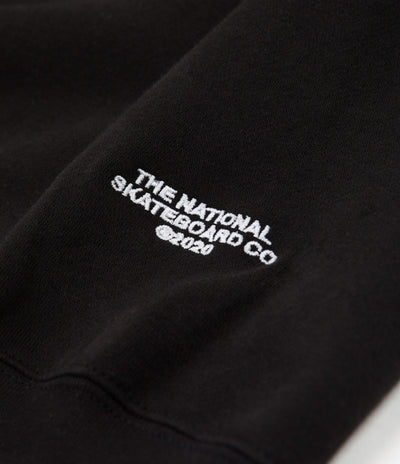 The National Skateboard Co Smile Logo Crewneck Sweatshirt - Black