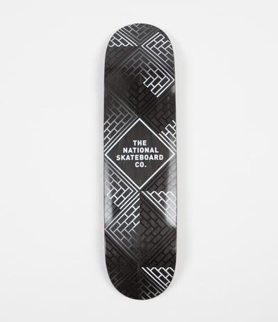 The National Skateboard Company Classic (High Concave) Deck - Black Wash Black Stain - 8"