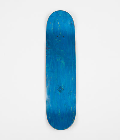 The National Skateboard Company Classic (High Concave) Deck  - Black Wash Blue Stain - 8.175"