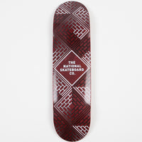 The National Skateboard Company Classic (High Concave) Deck - Black Wash Red Stain - 8.25" thumbnail