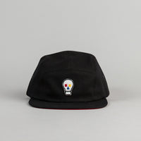 The Quiet Life Bauhaus Skull 5 Panel Cap - Black thumbnail