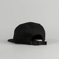 The Quiet Life Bauhaus Skull 5 Panel Cap - Black thumbnail