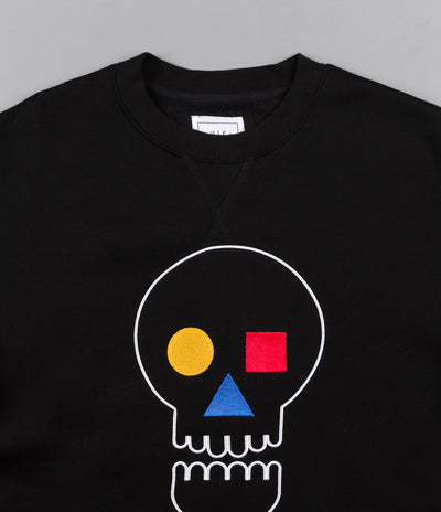 The Quiet Life Bauhaus Skull Crewneck Sweatshirt - Black