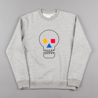 The Quiet Life Bauhaus Skull Crewneck Sweatshirt - Heather Grey thumbnail