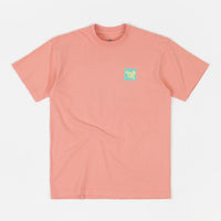 The Quiet Life Block Logo T-Shirt  - Coral thumbnail