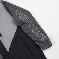 The Quiet Life Boundary Windbreaker Jacket - Black / Grey thumbnail