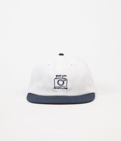 The Quiet Life Camera Club Polo Cap - White / Navy