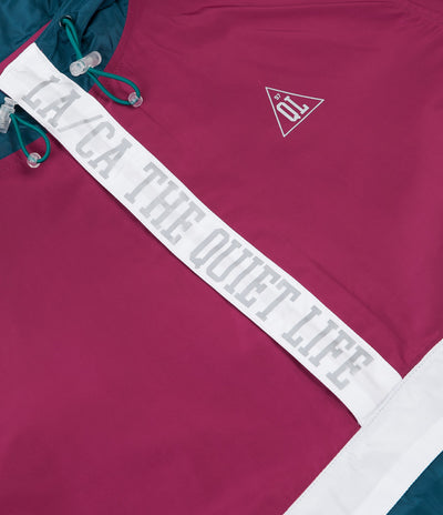 The Quiet Life City Limits Pullover Jacket - Magenta / Teal