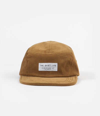 The Quiet Life Cord 5 Panel Camper Cap - Tan