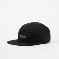 The Quiet Life Cord Combo 5 Panel Cap - Black thumbnail