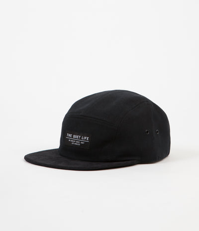 The Quiet Life Cord Combo 5 Panel Cap - Black