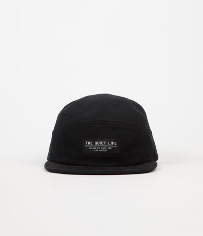 The Quiet Life Cord Combo 5 Panel Cap - Black