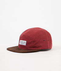 The Quiet Life Cord Combo 5 Panel Cap - Red / Chocolate