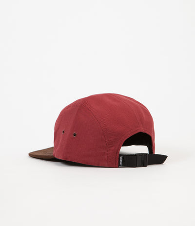 The Quiet Life Cord Combo 5 Panel Cap - Red / Chocolate