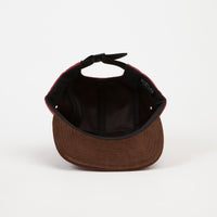 The Quiet Life Cord Combo 5 Panel Cap - Red / Chocolate thumbnail