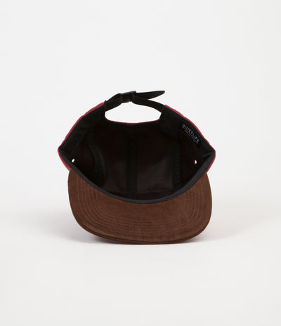 The Quiet Life Cord Combo 5 Panel Cap - Red / Chocolate