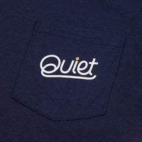 The Quiet Life Cursive Pocket T-Shirt - Navy thumbnail