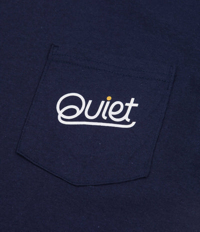 The Quiet Life Cursive Pocket T-Shirt - Navy