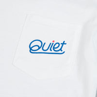 The Quiet Life Cursive Pocket T-Shirt in White thumbnail