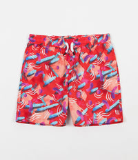 The Quiet Life Gibbler Beach Shorts - Red