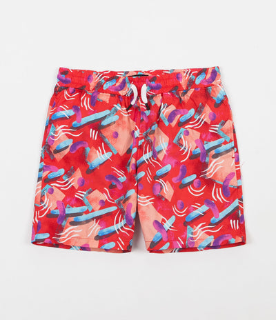 The Quiet Life Gibbler Beach Shorts - Red