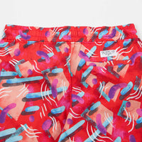 The Quiet Life Gibbler Beach Shorts - Red thumbnail