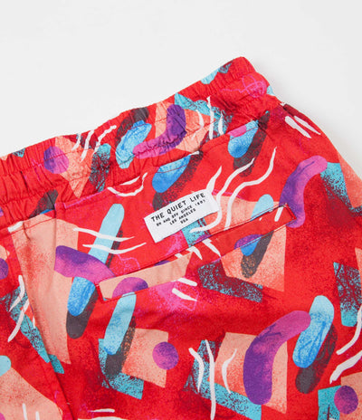 The Quiet Life Gibbler Beach Shorts - Red