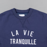 The Quiet Life La Vie Tranquille Crewneck Sweatshirt - Navy thumbnail