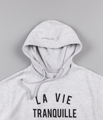 The Quiet Life La Vie Tranquille Hooded Sweatshirt - Heather Grey