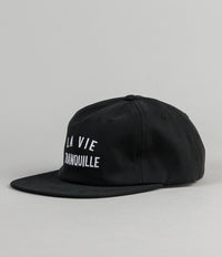 The Quiet Life La Vie Tranquille Polo Cap - Black