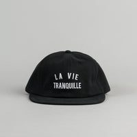 The Quiet Life La Vie Tranquille Polo Cap - Black thumbnail